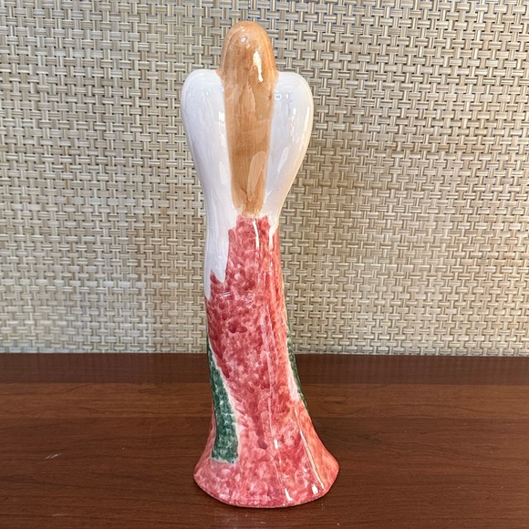 🎄🌟HP🌟NWOT Modern Iridescent Ceramic Pencil Angel Figurine - Picture 7 of 11